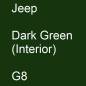 Preview: Jeep, Dark Green (Interior), G8.